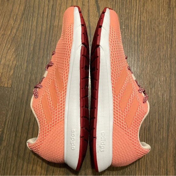 Adidas Sooraj running shoes in Glow Pink / Cloud White / Semi Coral EE9930 - Picture 7 of 11